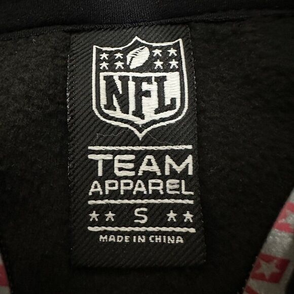 Arizona Cardinals Fleece Vest Mens Small Black Red NFL Football‎ Full Zip Adult - Picture 2 of 7